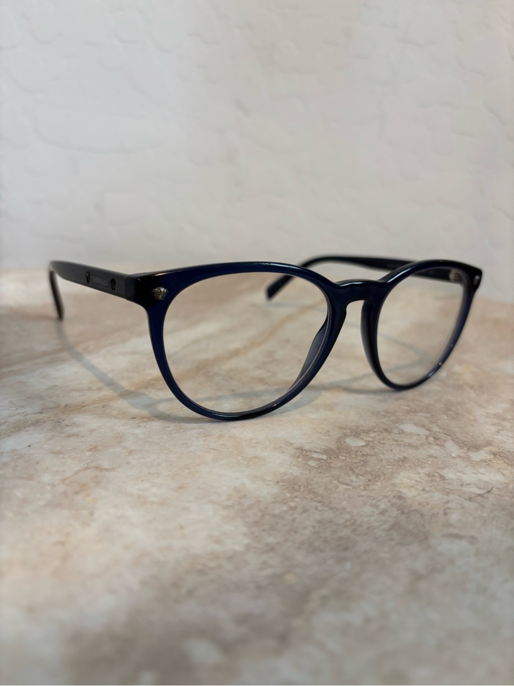 Versace 3257 5125 Classic Women's Navy Round Eyeglasses